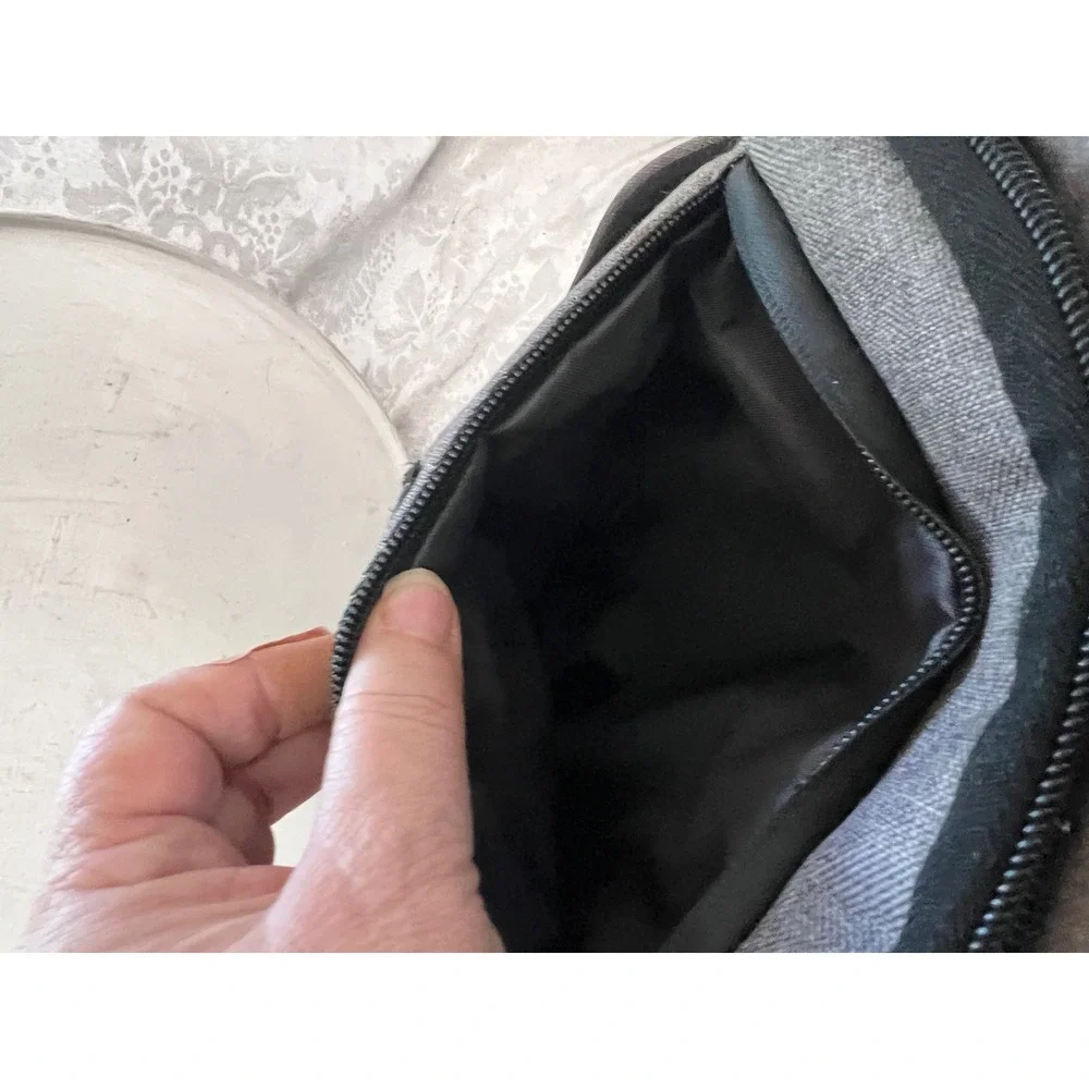 Eddie Bauer First Adventure Diaper Backpack Grey Black Insulated Pocket